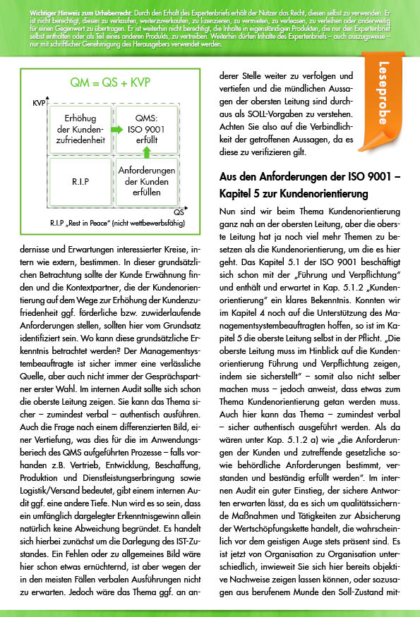 Leseprobe Seite 2 des Expertenbriefs